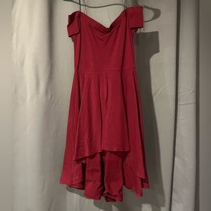 Off shoulder Wine high-low dress size medium (Windsor)
